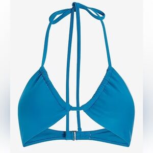 Express Limited Edition Halter Neck Swim Top Sky blue NEW bikini top size XS